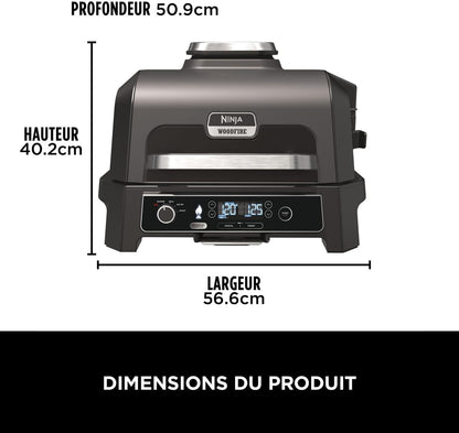 Ninja Woodfire Barbecue électrique et fumoir Pro XL