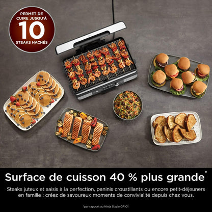 Ninja Sizzle Pro XL Grill Electrique Intérieur & Plancha Electrique