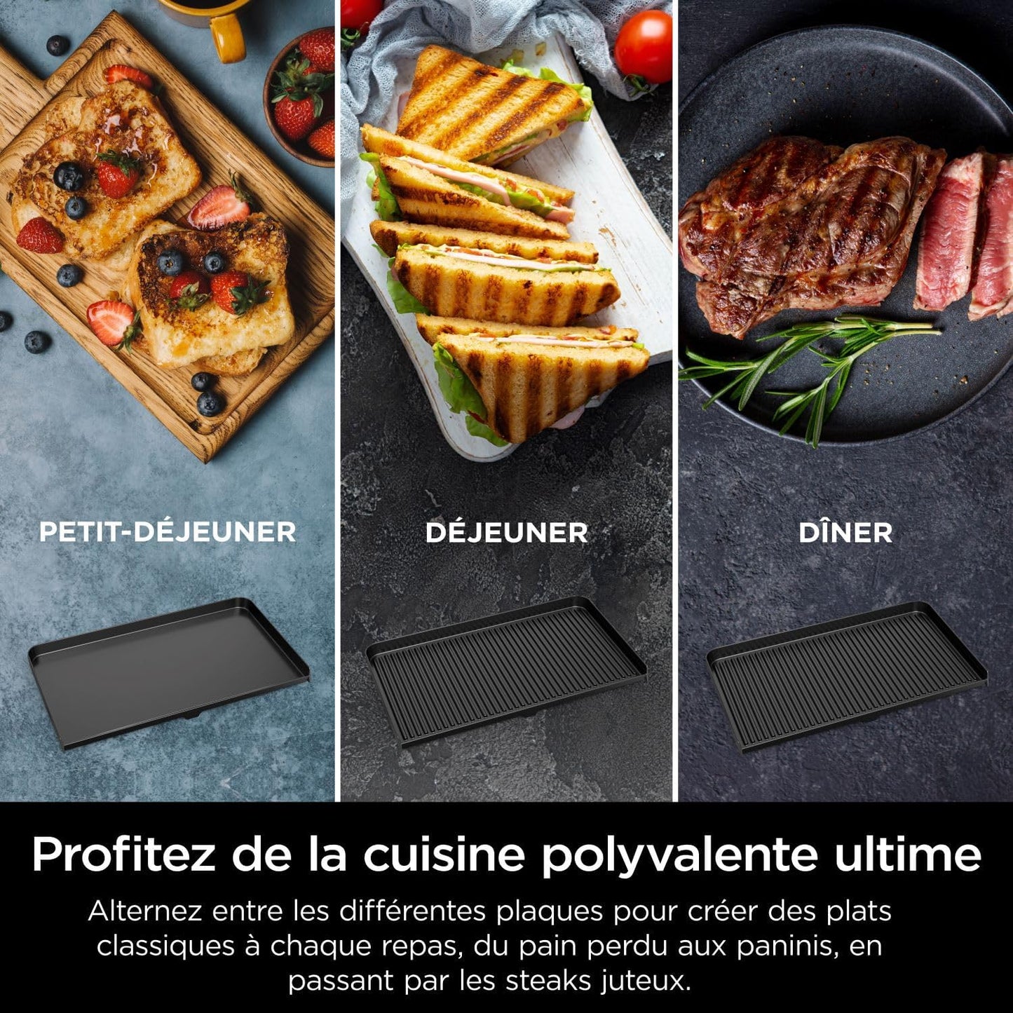 Ninja Sizzle Pro XL Grill Electrique Intérieur & Plancha Electrique