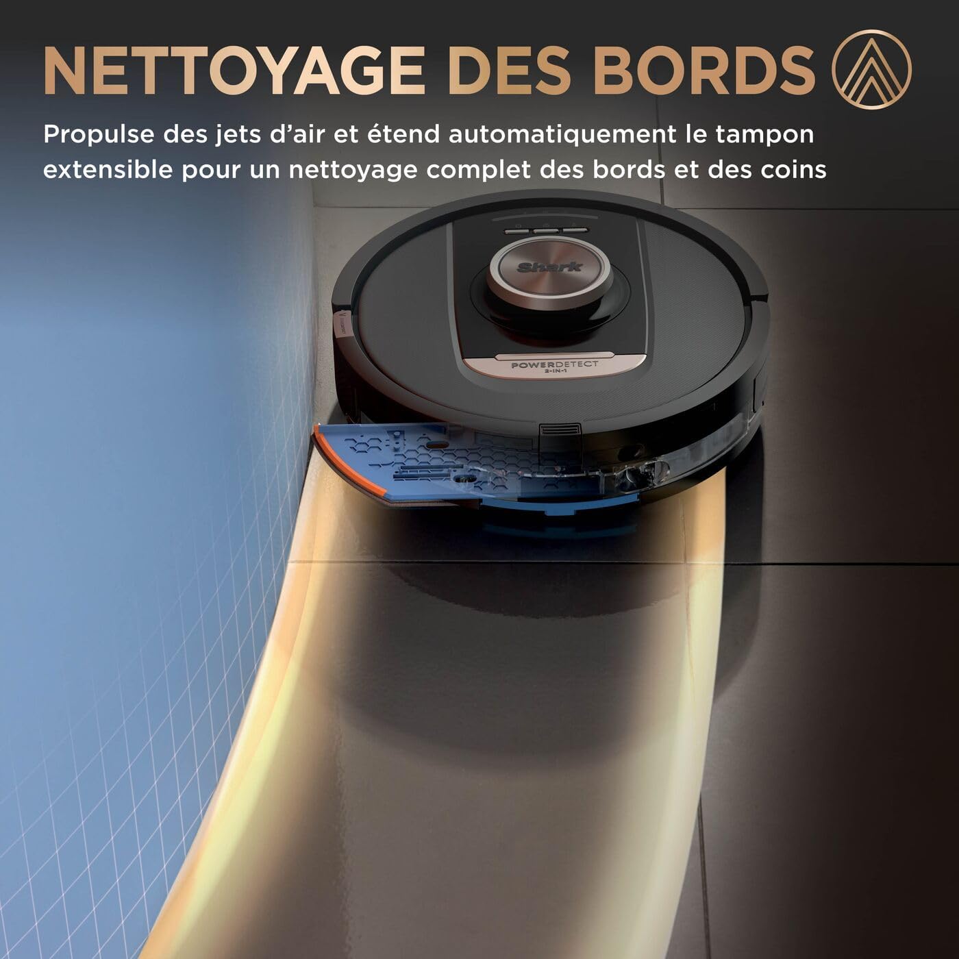 Shark PowerDetect Aspirateur Robot Laveur avec Base autovideuse