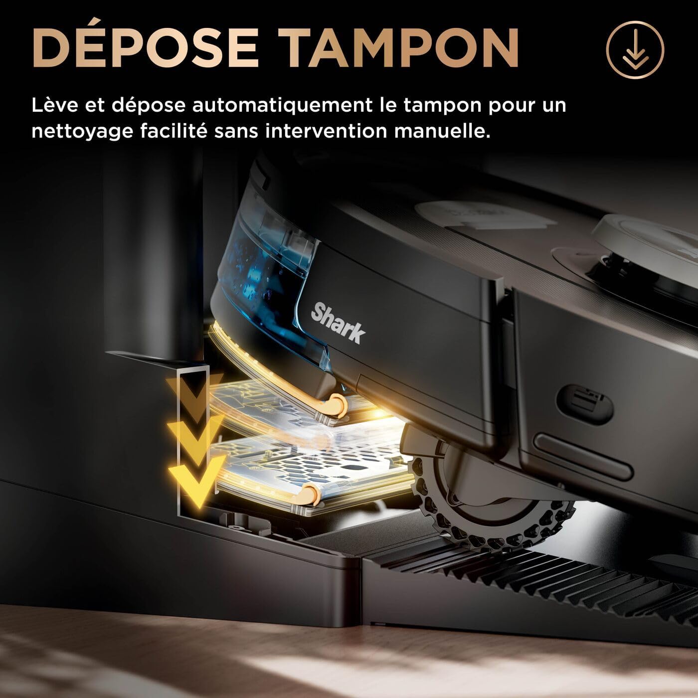 Shark PowerDetect Aspirateur Robot Laveur avec Base autovideuse
