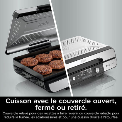 Ninja Sizzle Pro XL Grill Electrique Intérieur & Plancha Electrique